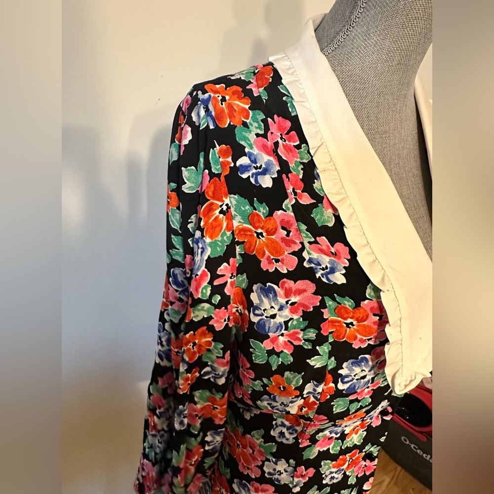 Floral Collared Mini Tea Dress | Nobody's Child | size 12 - Picture 7 of 11